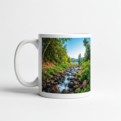 Taza de cerámica personalizada con fotos vibrantes