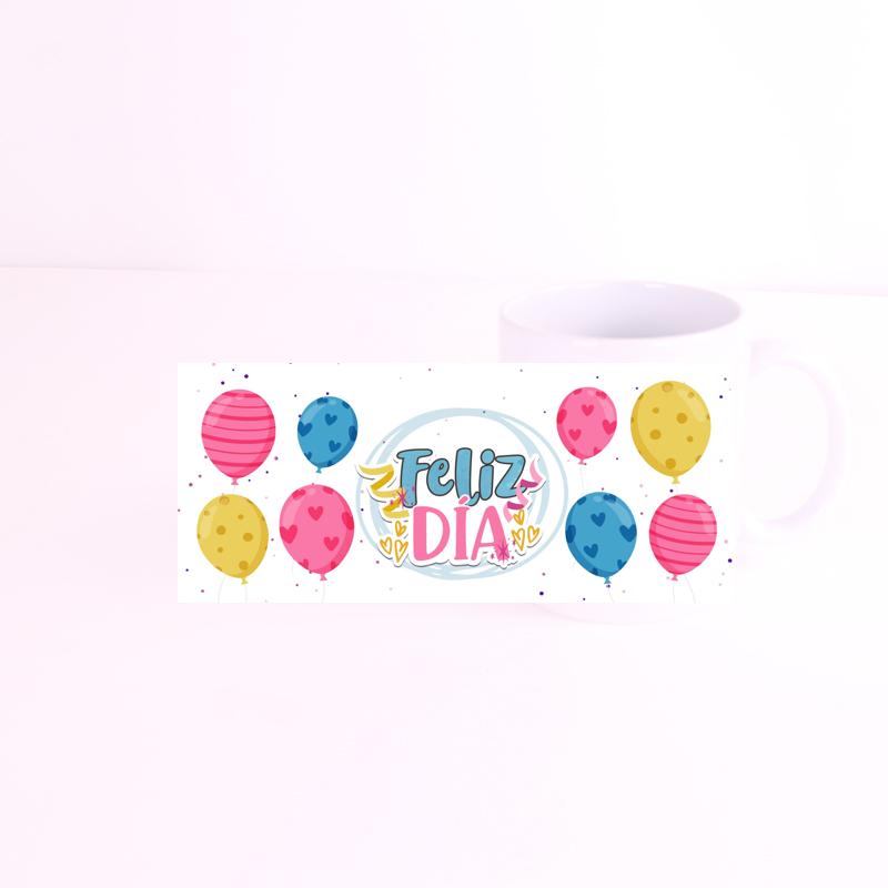 feliz dia azul y rosa Blanca