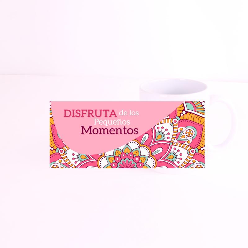 frase disfruta de los pequeños momentos Blanca