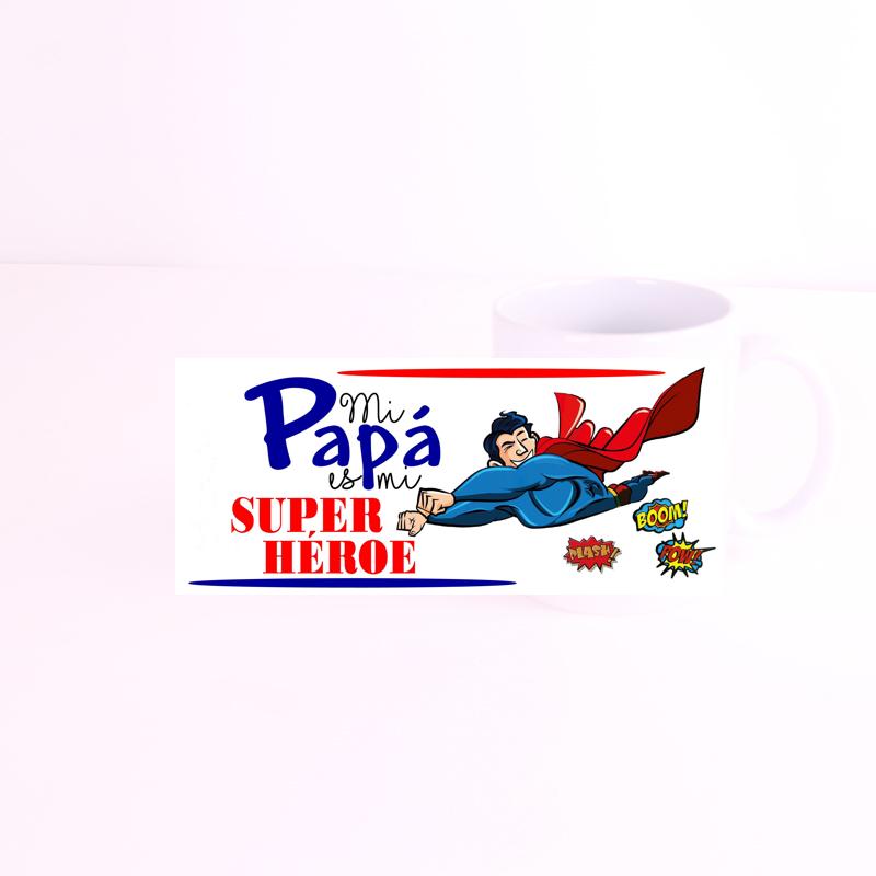 papa super heroe Blanca