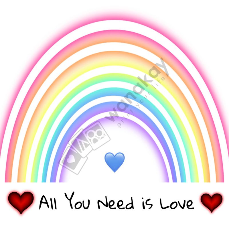 FOAM CUADRADO amor all you need Marca de agua