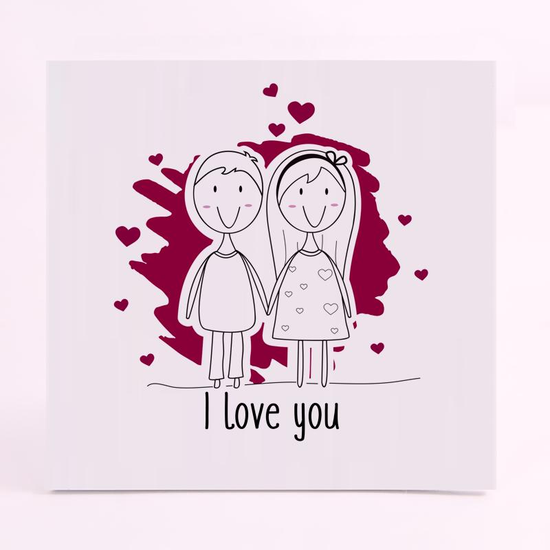 FOAM CUADRADO amor i love you
