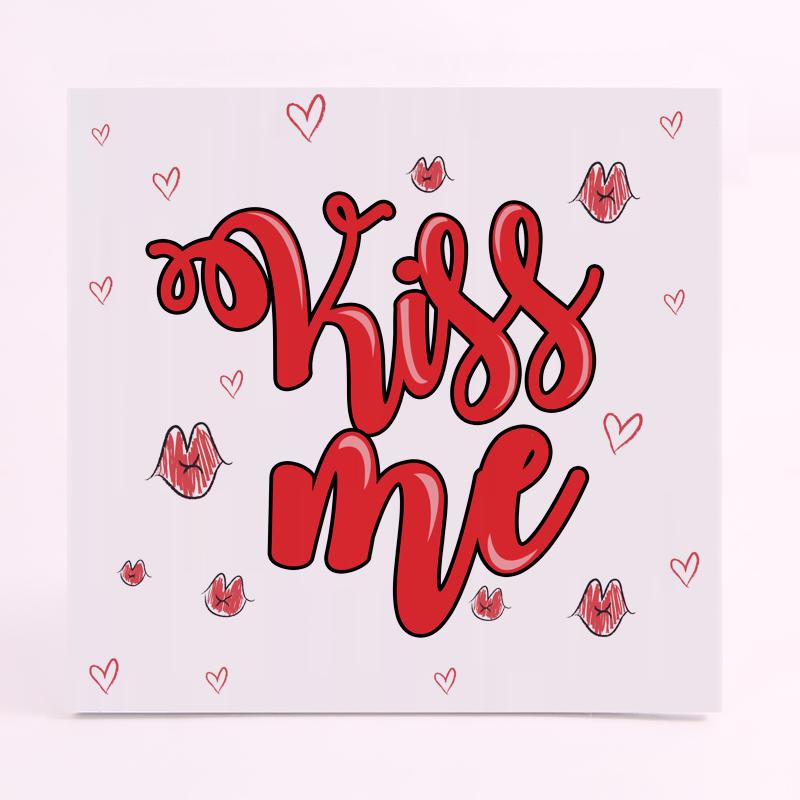 FOAM CUADRADO amor kiss me
