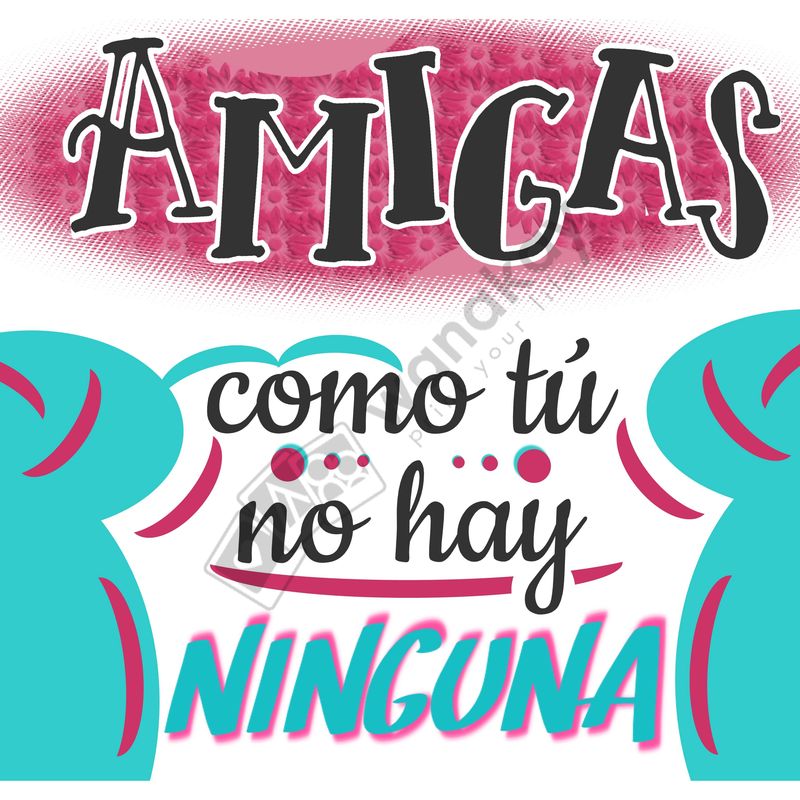 FOAM CUADRADO familia amiga Marca de agua