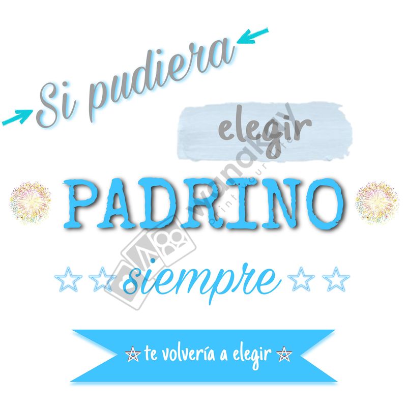 FOAM CUADRADO familia padrino Marca de agua