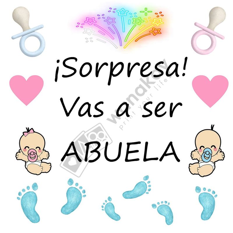 FOAM CUADRADO familia sorpresa abuela Marca de agua