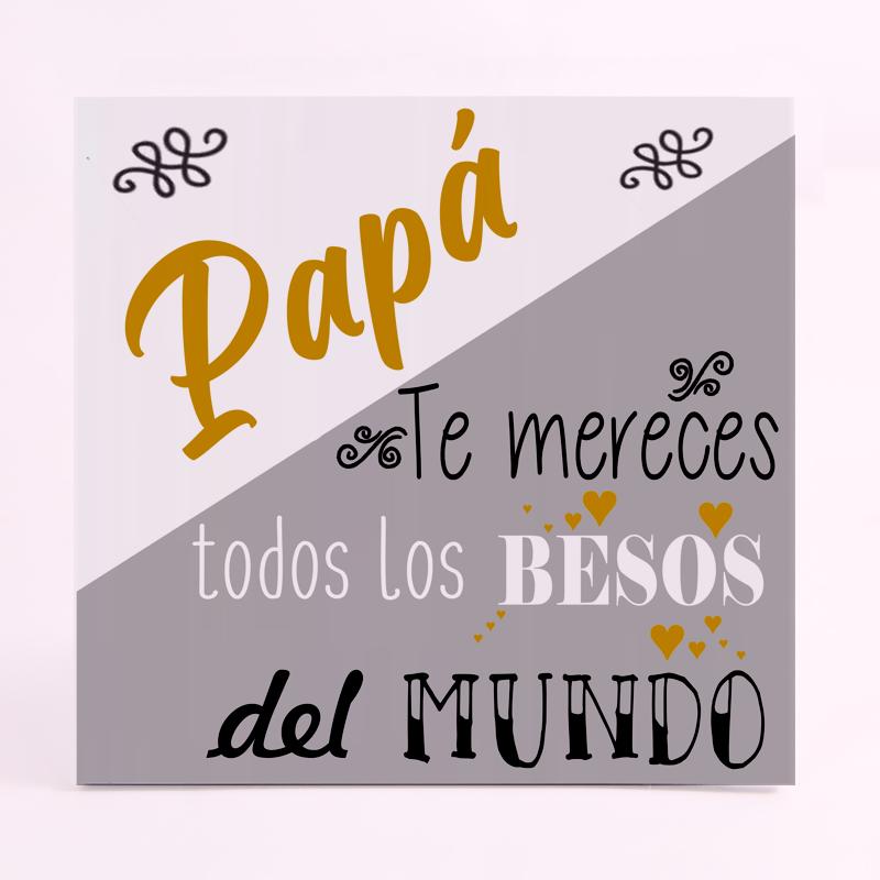 FOAM CUADRADO papá gris