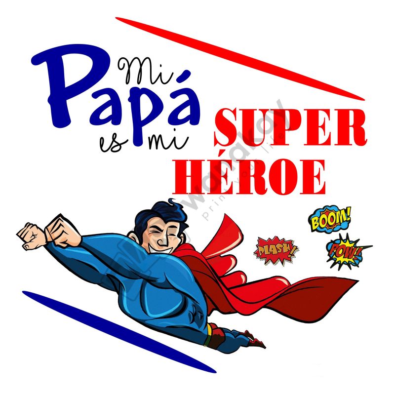 FOAM CUADRADO papa heroe Marca de agua