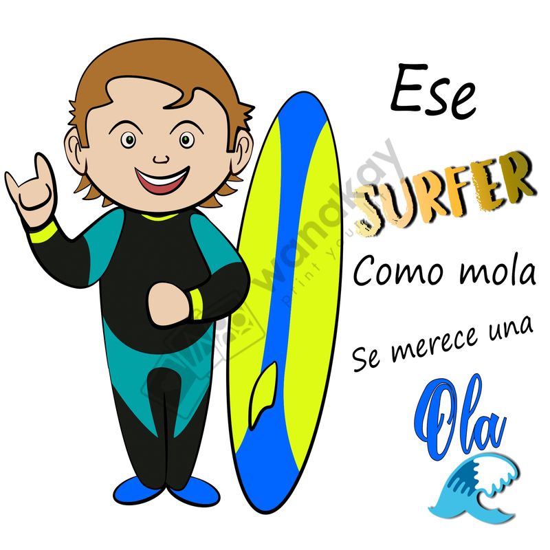 FOAM CUADRADO profesion SURFERO Marca de agua