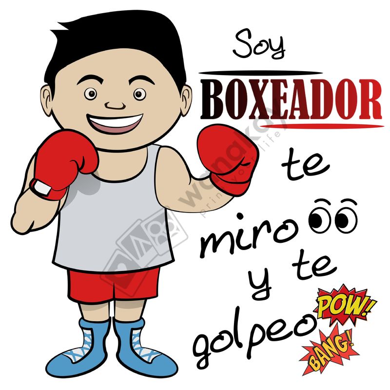 FOAM CUADRADO profesion boxeador Marca de agua