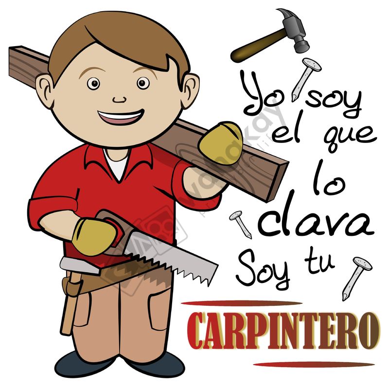 FOAM CUADRADO profesion carpintero Marca de agua