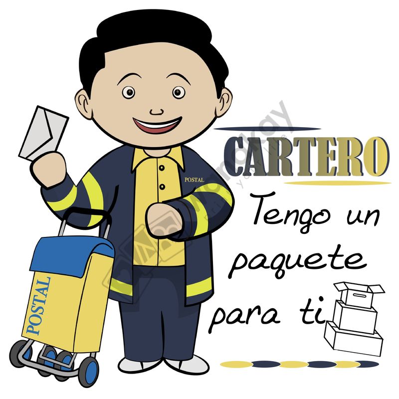 FOAM CUADRADO profesion cartero Marca de agua
