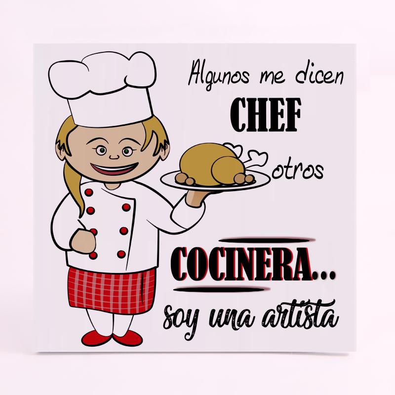 FOAM CUADRADO profesion cocinera