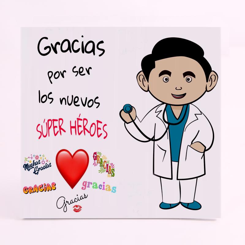 FOAM CUADRADO profesion doctor gracias