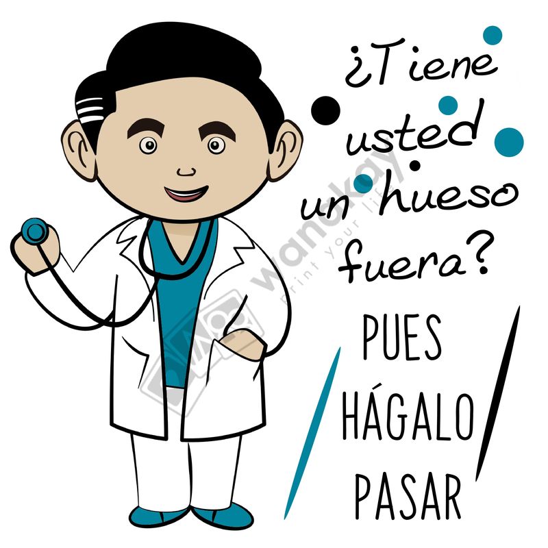 FOAM CUADRADO profesion doctor hueso Marca de agua