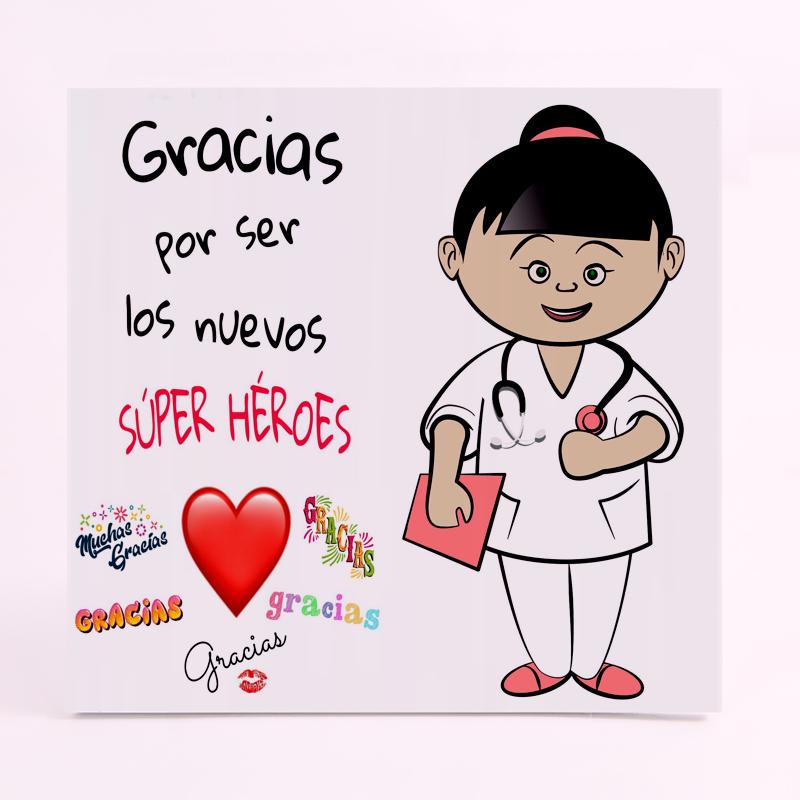 FOAM CUADRADO profesion doctora gracias
