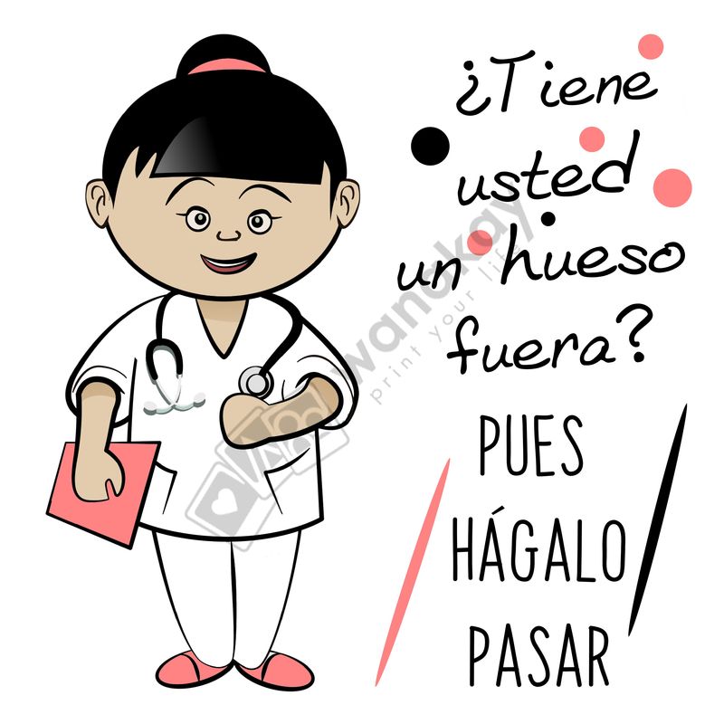 FOAM CUADRADO profesion doctora hueso Marca de agua