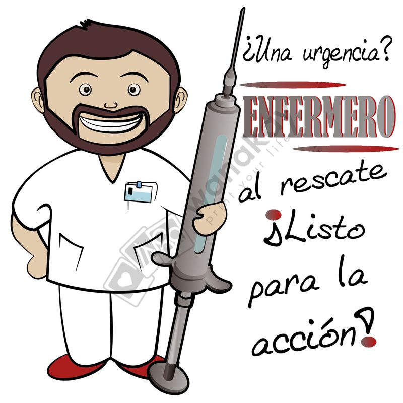FOAM CUADRADO profesion enfermero Marca de agua