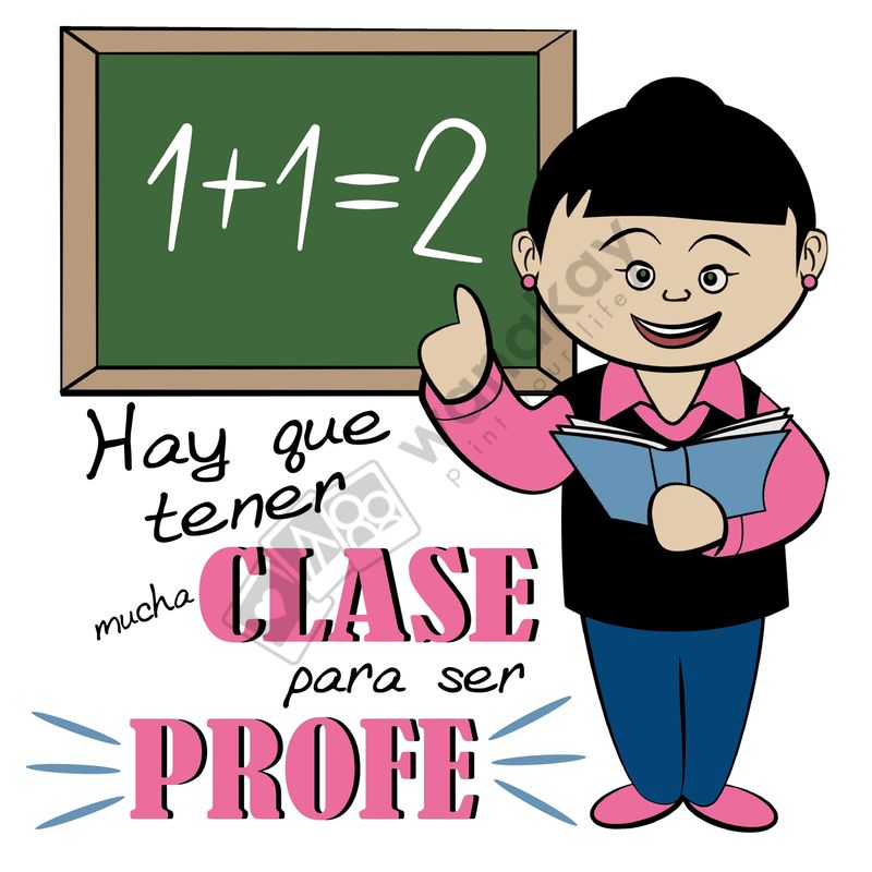 FOAM CUADRADO profesion profesora Marca de agua