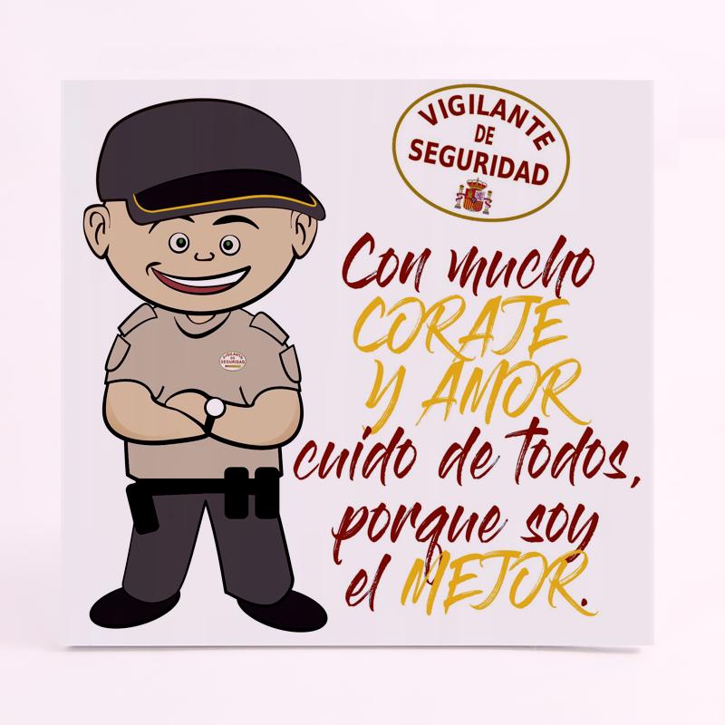 FOAM CUADRADO profesion vigilante de seguridad