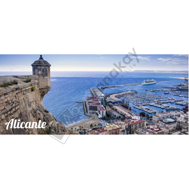 FOAM RECTANGULAR alicante castillo Marca de agua