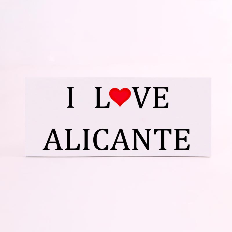 FOAM RECTANGULAR alicante i love