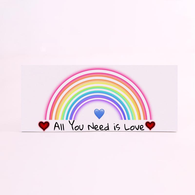 FOAM RECTANGULAR amor all you need is love
