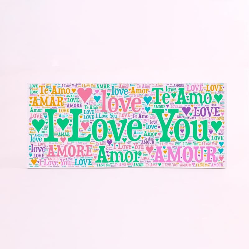FOAM RECTANGULAR amor i love you verde