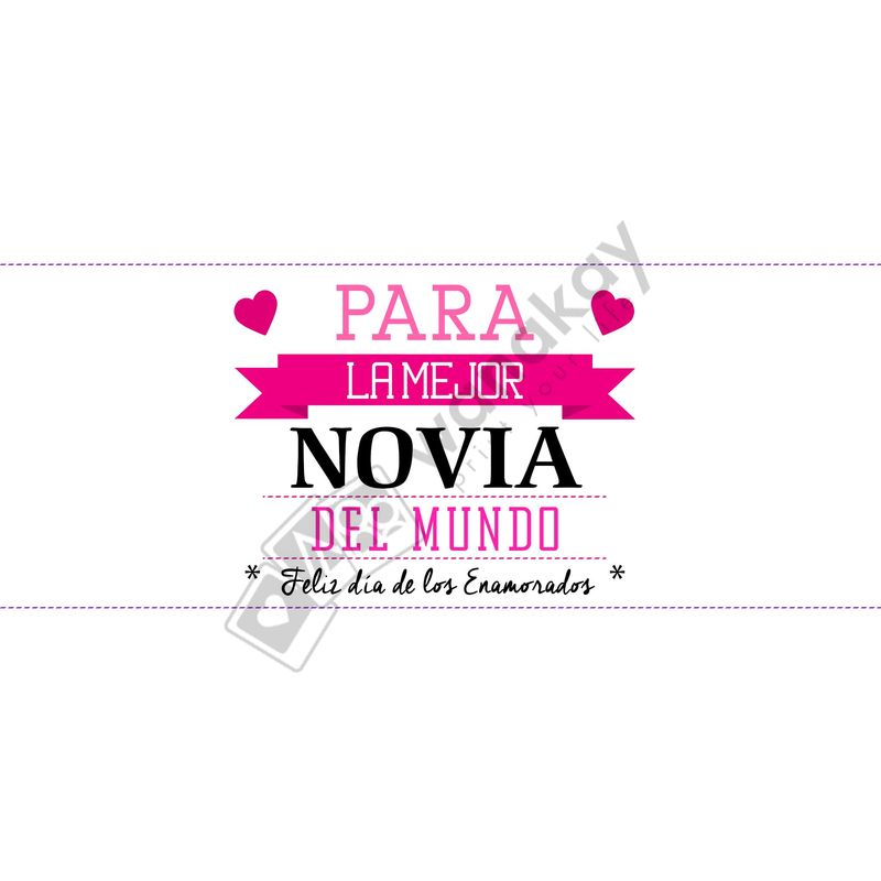 FOAM RECTANGULAR amor la mejor novia Marca de agua