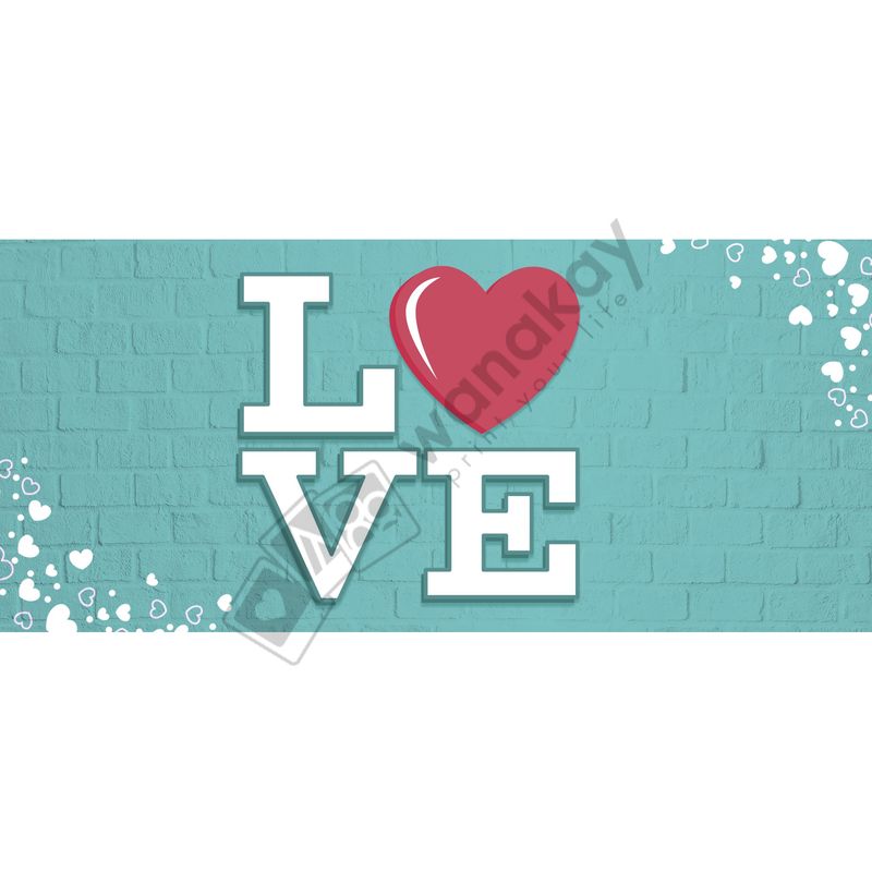 FOAM RECTANGULAR amor love Marca de agua