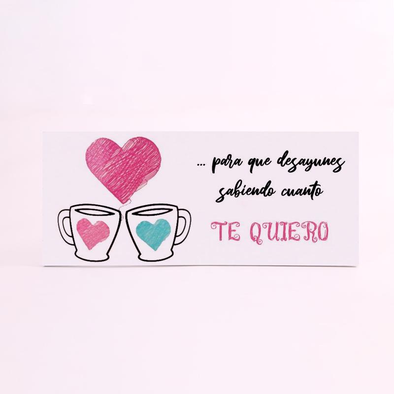 FOAM RECTANGULAR amor para que desayunes sabiendo cuanto te quiero