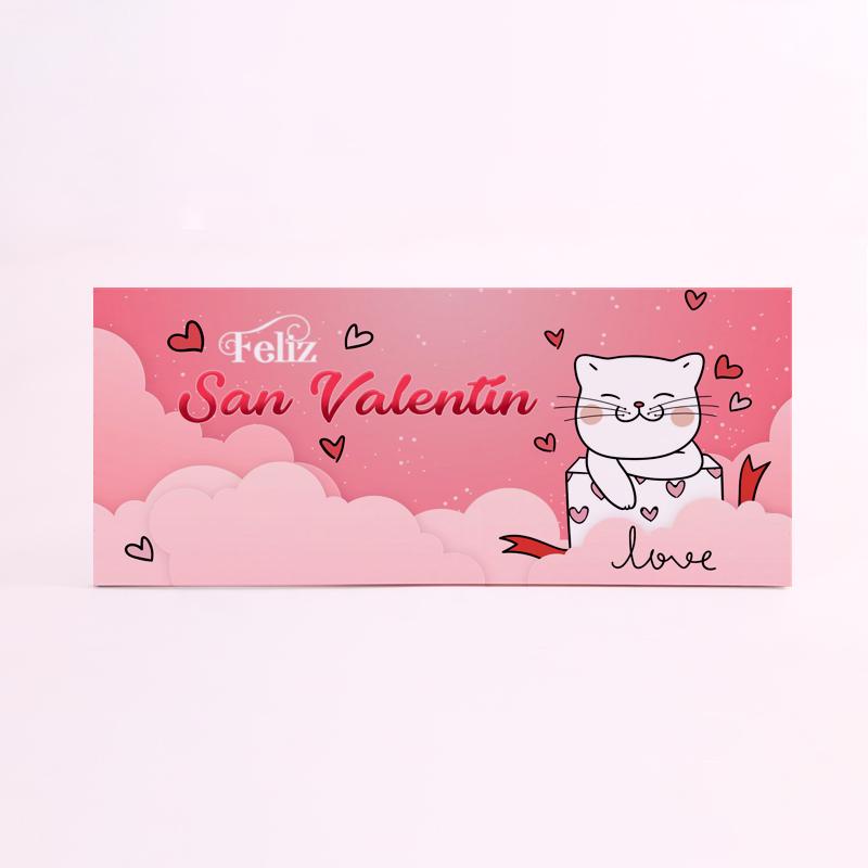 FOAM RECTANGULAR amor san valentin gato