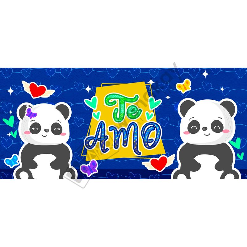 FOAM RECTANGULAR amor te amo osos Marca de agua