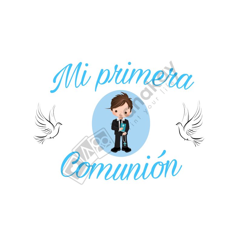 FOAM RECTANGULAR comunion niño Marca de agua