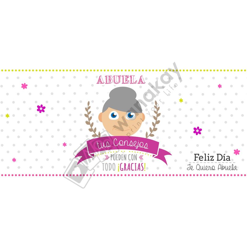 FOAM RECTANGULAR familia abuela tus consejos Marca de agua