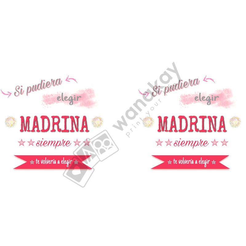 FOAM RECTANGULAR familia madrina Marca de agua