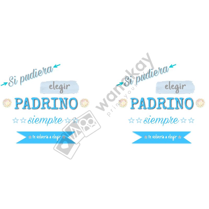 FOAM RECTANGULAR familia padrino Marca de agua
