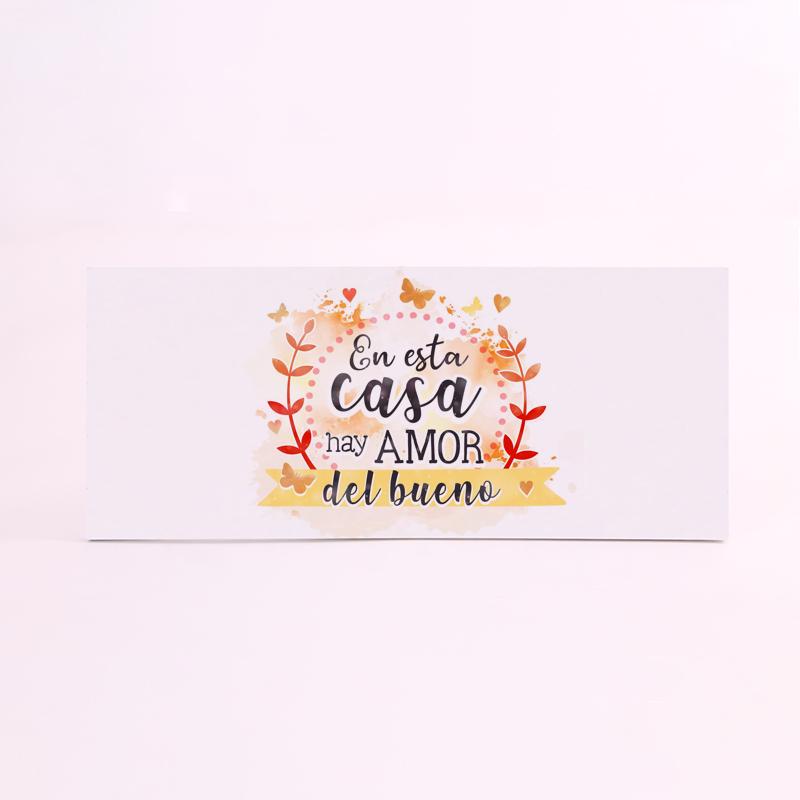 FOAM RECTANGULAR frase en esta casa hay amor del bueno