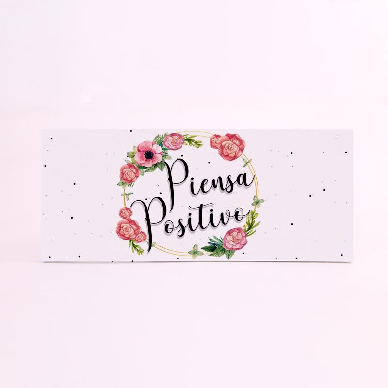 FOAM RECTANGULAR frase piensa positivo
