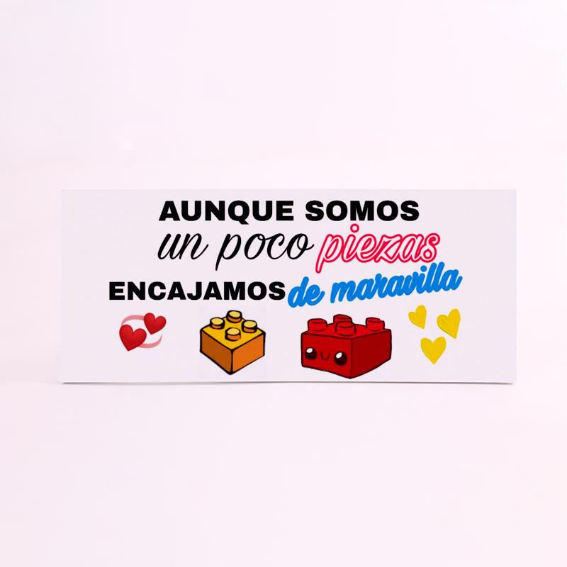 FOAM RECTANGULAR frase somos un poco piezas