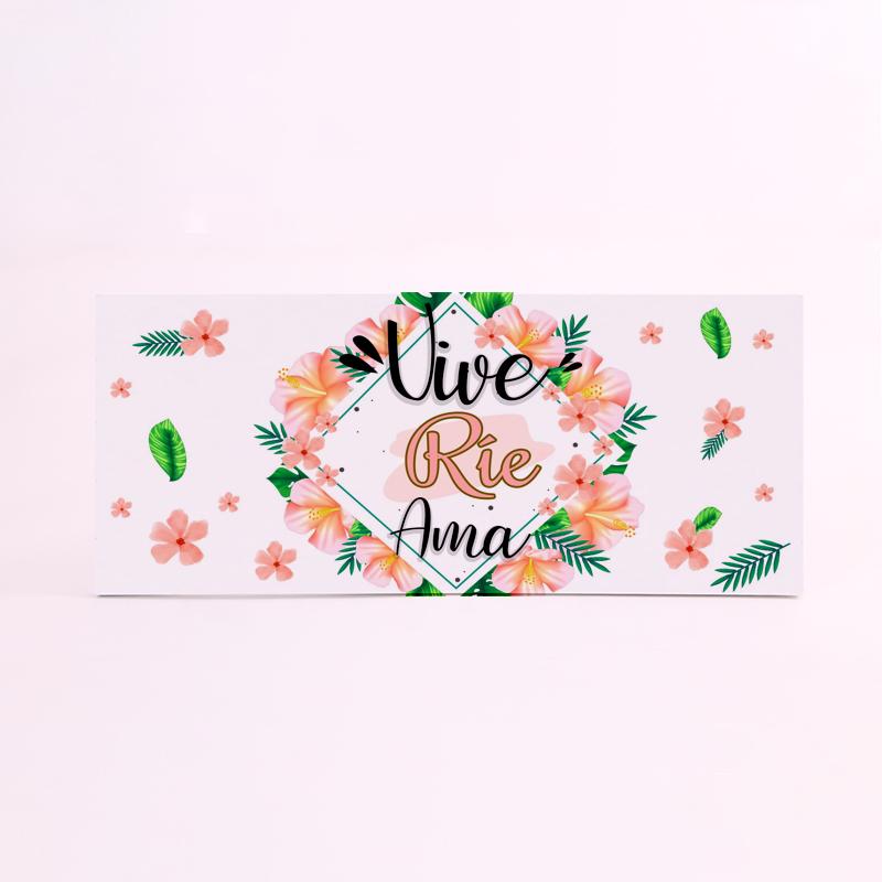 FOAM RECTANGULAR frase vive rie ama