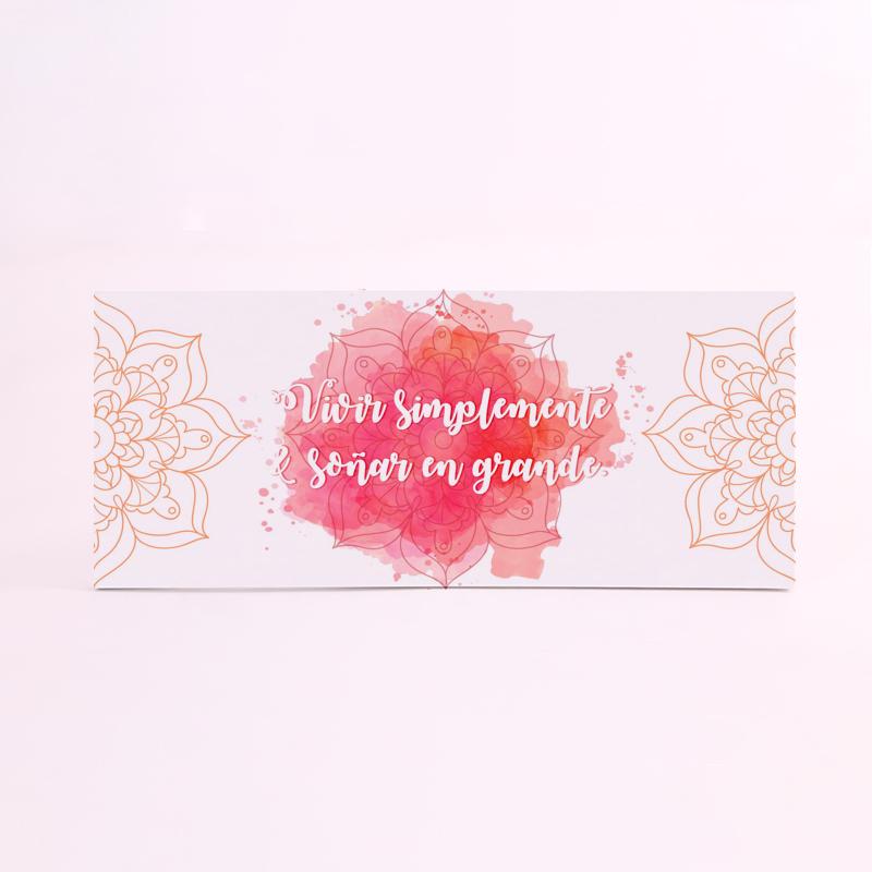 FOAM RECTANGULAR frase vivir simplemente, soñas en grande
