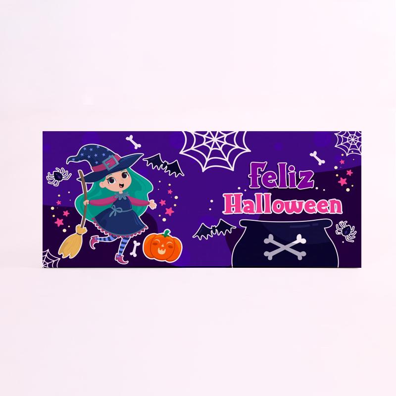 FOAM RECTANGULAR halloween bruja lila