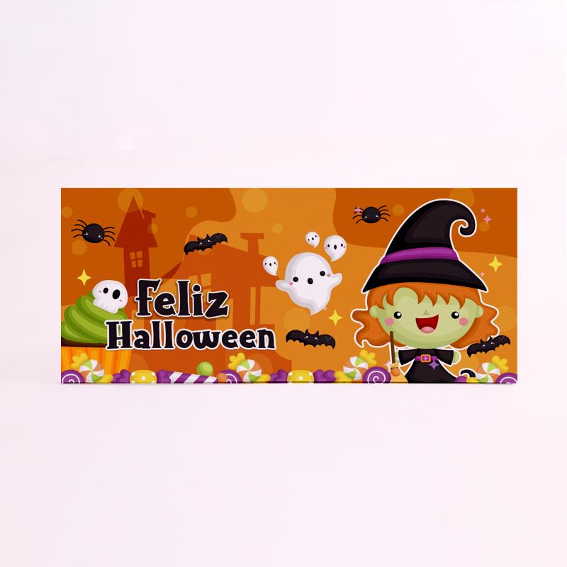 FOAM RECTANGULAR halloween bruja naranja