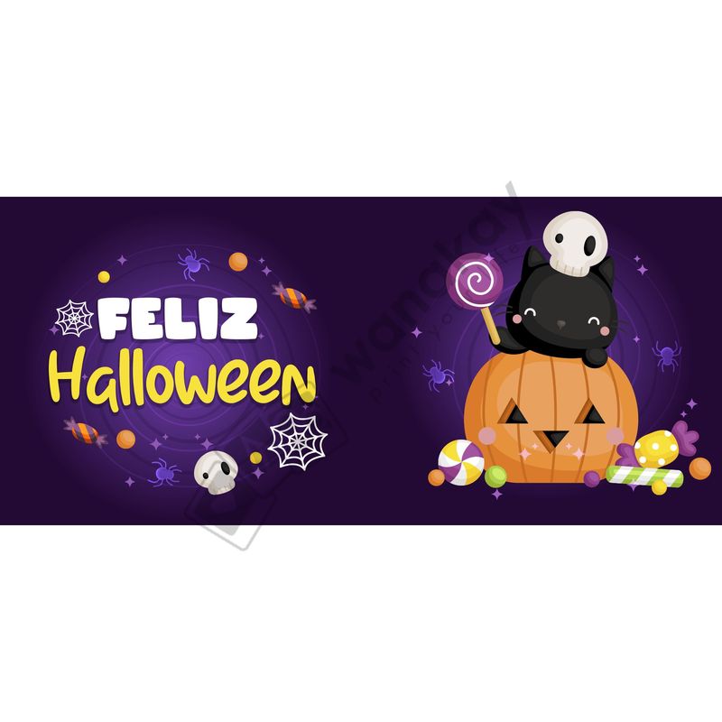 FOAM RECTANGULAR halloween calabaza Marca de agua
