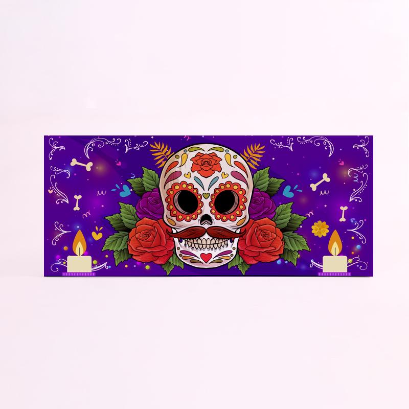 FOAM RECTANGULAR halloween calaveras (3)