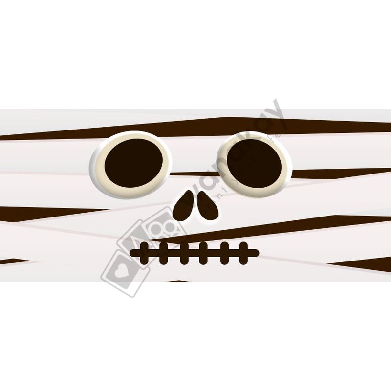 FOAM RECTANGULAR halloween momia Marca de agua