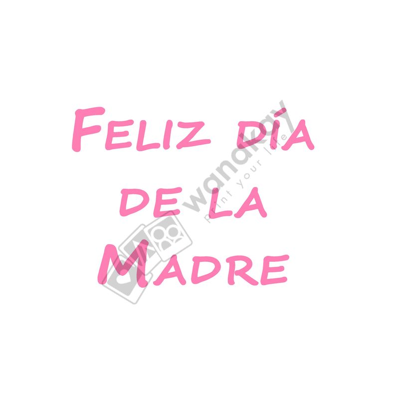 FOAM RECTANGULAR mama feliz dia de la madre Marca de agua