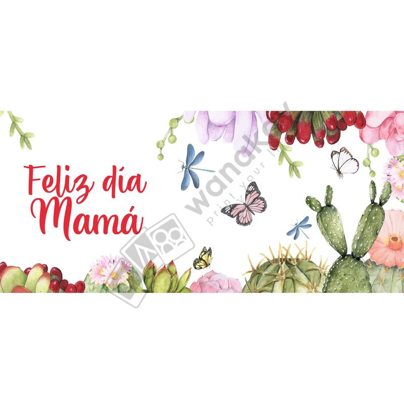 FOAM RECTANGULAR mama feliz dia mama 2 Marca de agua