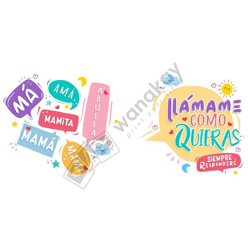 FOAM RECTANGULAR mama llamame como quieras Marca de agua